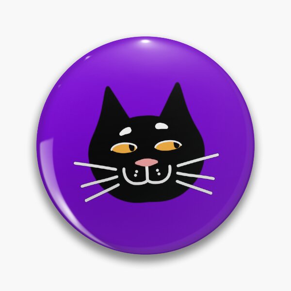 Item preview, Smiling black cat designed and sold by jazzydevil.