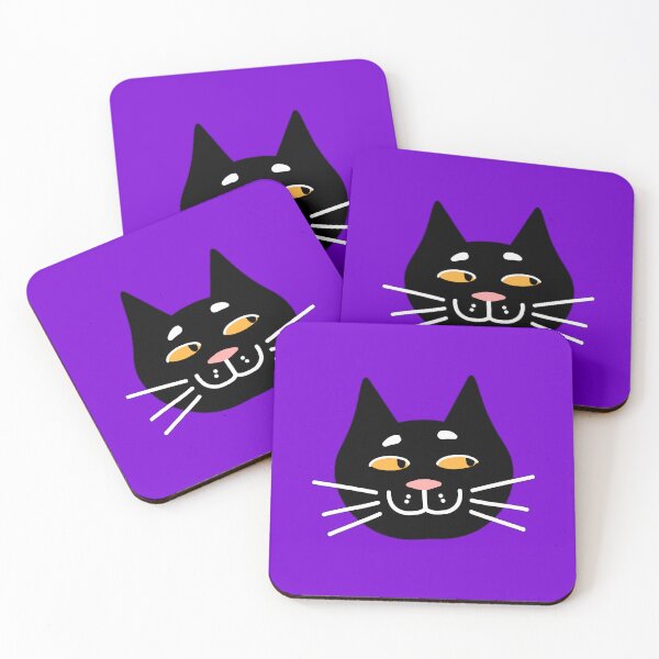 Item preview, Smiling black cat designed and sold by jazzydevil.