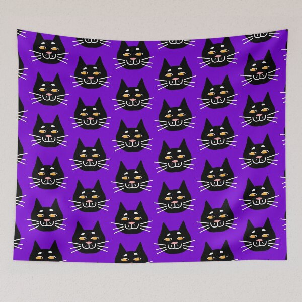 Item preview, Smiling black cat designed and sold by jazzydevil.