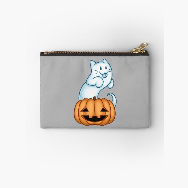 Item preview, Ghost Cat and Pumpkin Friend designed and sold by BluekittieArts.