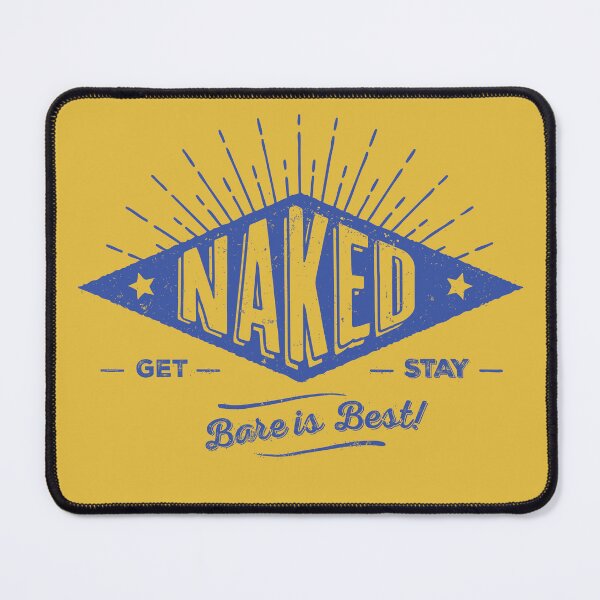 Item preview, Naked! Bare is Best (in Blue) designed and sold by JakeSellsArt.