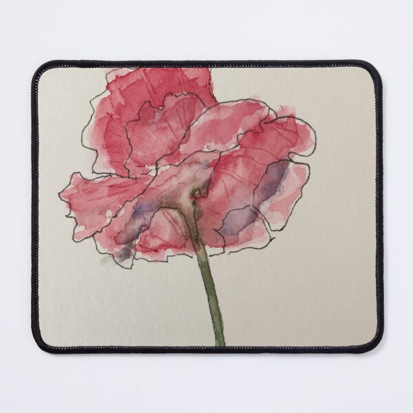 Item preview, Red Flower on White designed and sold by designs-by-ann.