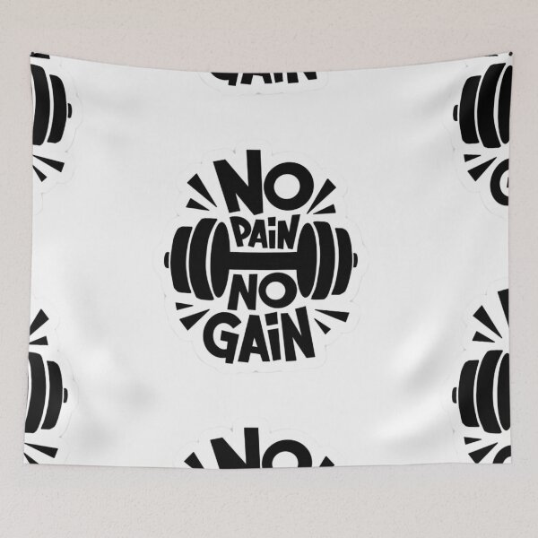 Item preview, No pain no Gain fitness, workout design  designed and sold by Slickskillz11.