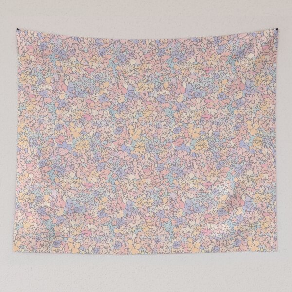 Item preview, Abstract petals, pastel pattern designed and sold by Kompromisss.