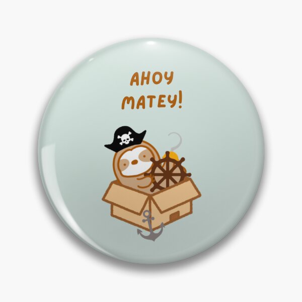 Item preview, Ahoy Matey Pirate Sloth  designed and sold by theslothinme.
