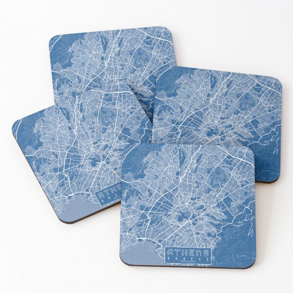 Item preview, Athens City Map of Greece - Blueprint designed and sold by deMAP.