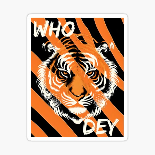 Vintage Bengals Who Dey Superbowl PNG File cinncinnati Tiger 