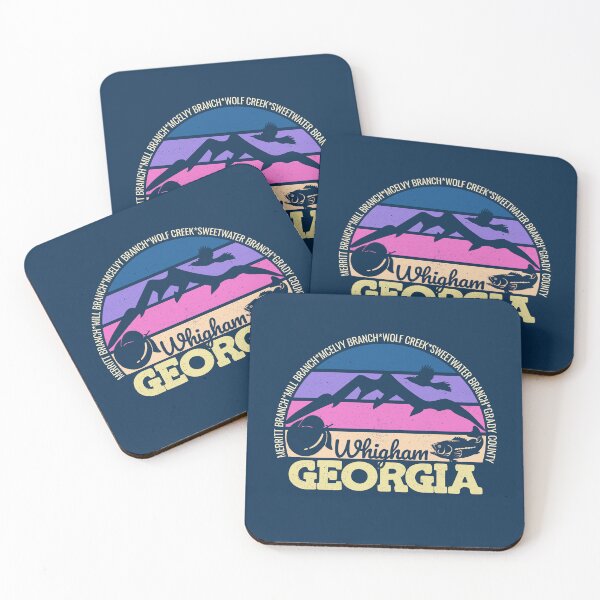 Item preview, Whigham Georgia Sunset Retro Vintage Local Pride Logo designed and sold by CRHPOD20.