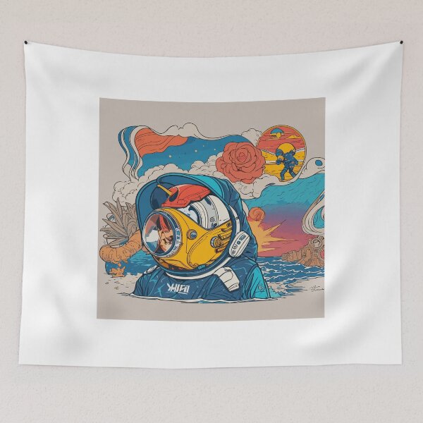 Item preview, astronaut on the beach designed and sold by BandEArtCo.