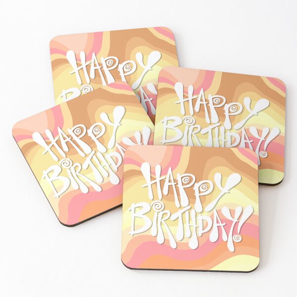 Item preview, “Happy Birthday!” 3 | Groovy Digital Design designed and sold by LiseHoltArt.