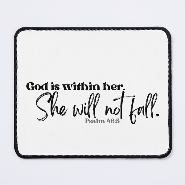 Item preview, God is Within Her. She Will Not Fall. designed and sold by MossHollow.