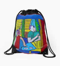 Queen of Hearts ( ORIGINAL SOLD) Drawstring Bag