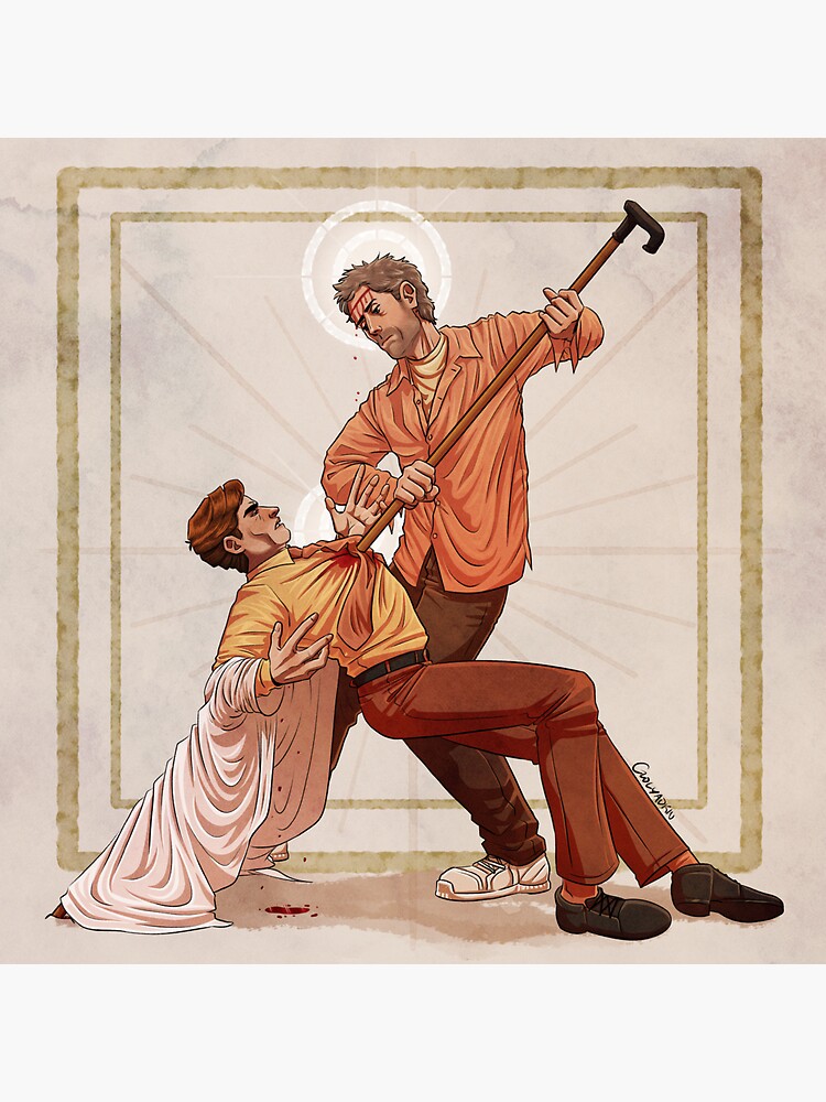 "House's Head Wilson's Heart" Sticker for Sale by golyadkin Redbubble