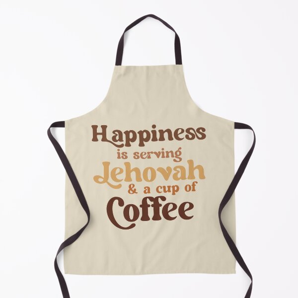 Item preview, Happiness Is Serving Jehovah and a Cup of Coffee designed and sold by Paper Bee Gift Shop.
