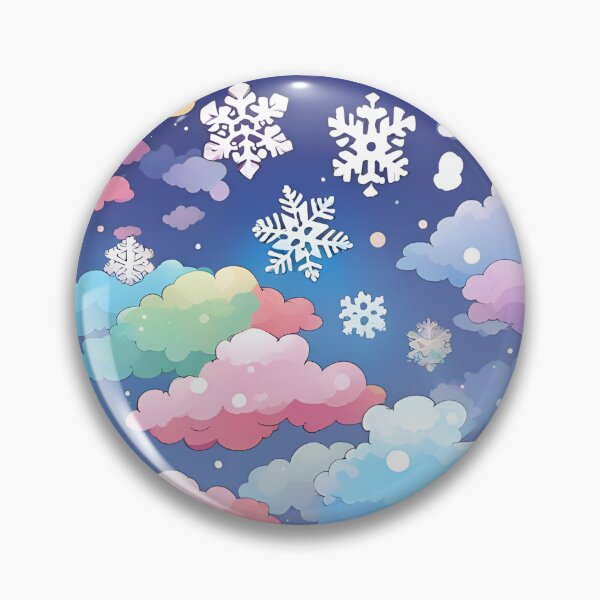 Item preview, Snowflakes and Rainbow Clouds Design designed and sold by SeamCraft.