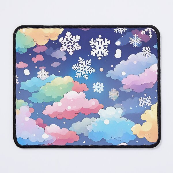 Item preview, Snowflakes and Rainbow Clouds Design designed and sold by SeamCraft.