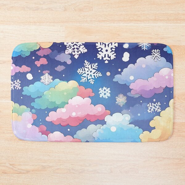 Item preview, Snowflakes and Rainbow Clouds Design designed and sold by SeamCraft.