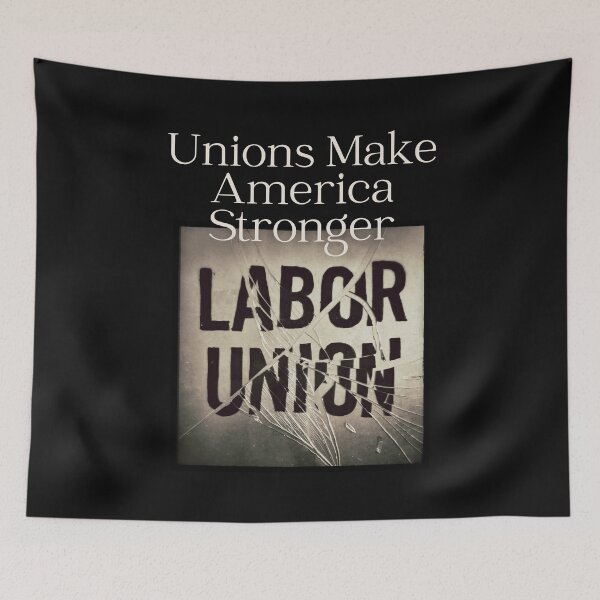Item preview, Unions Make America Stronger Social Justice Design designed and sold by EarthArtDesigns.