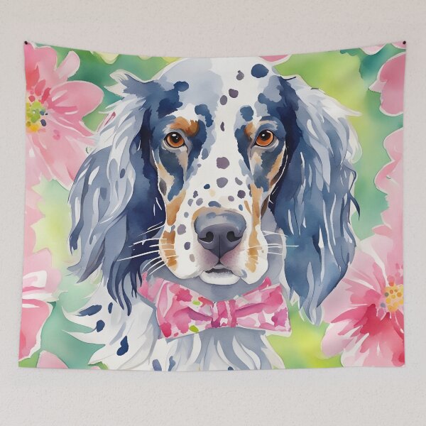 Item preview, Preppy watercolor portrait of a Setter dog designed and sold by SophieClimaArt.