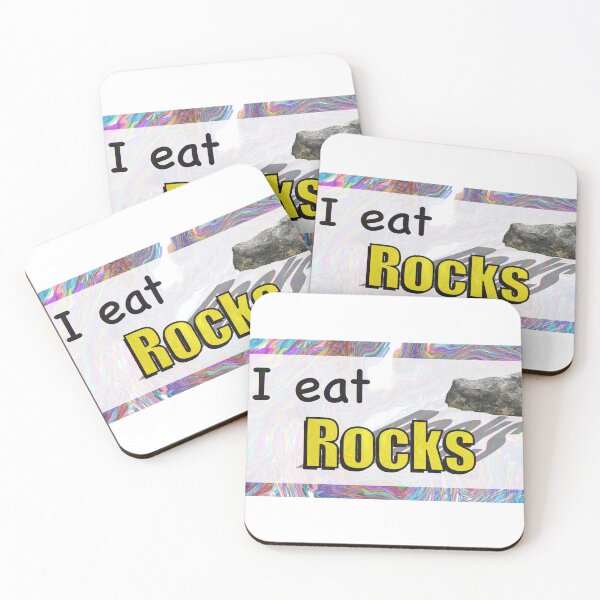 Item preview, I Eat Rocks Meme Art designed and sold by Shayla-Michelle.