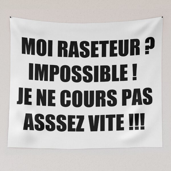 Item preview, Camargue raseteur quote dark humor designed and sold by Astralia.