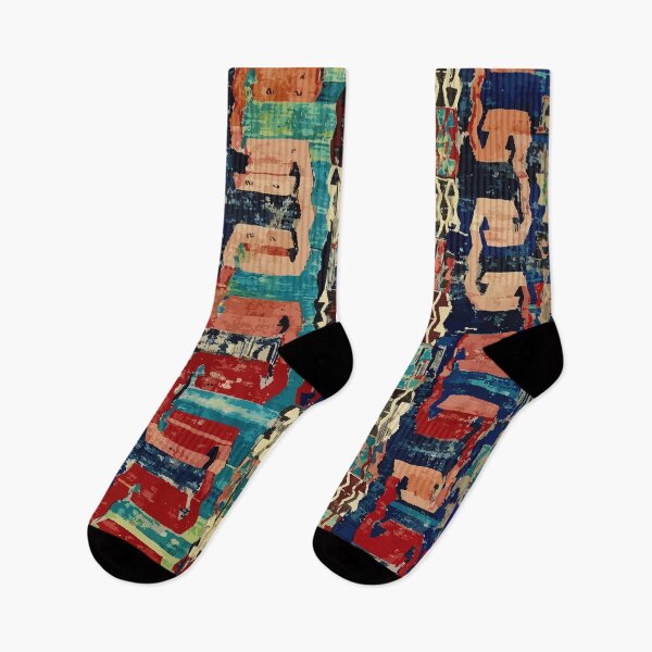 Item preview, Karakecili Turkish Antique Kilim Flatweave Rug Print  designed and sold by Vicky Brago-Mitchell®.