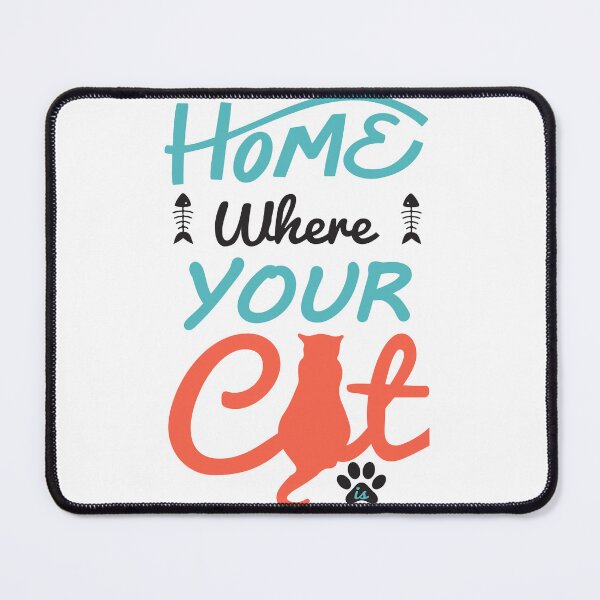 Item preview, Personalized products with text Home Where Your Cat designed and sold by ShoppingKazkar.