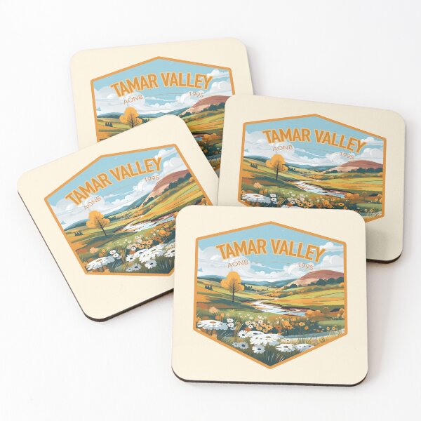 Item preview, Tamar Valley Area of Outstanding Natural Beauty (AONB) United Kingdom 1 - Sticker Series Digital Art | WanderUpNorthCo. designed and sold by WanderUpNorth.