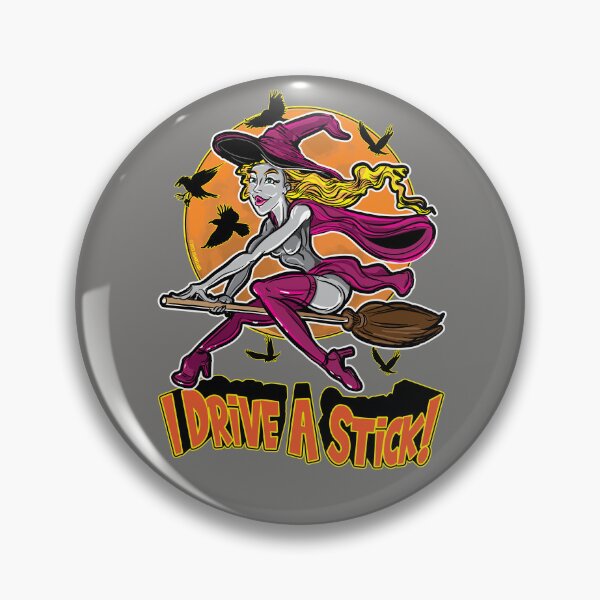 Item preview, I Drive a Stick Witch on a Broom designed and sold by eShirtLabs.