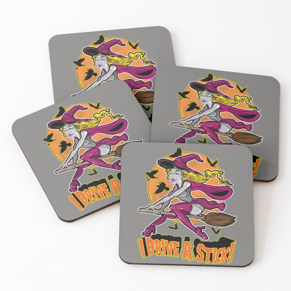 Item preview, I Drive a Stick Witch on a Broom designed and sold by eShirtLabs.