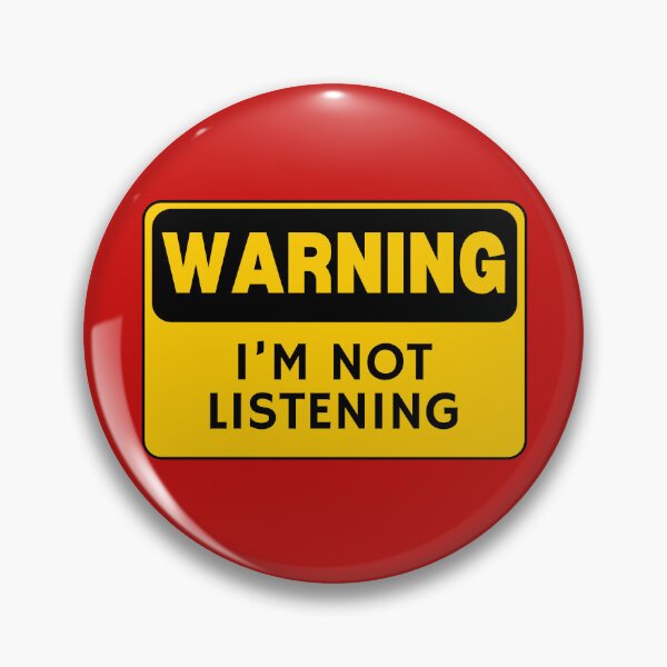 Item preview, Warning - I'm Not Listening! designed and sold by Sir Meow Meow.