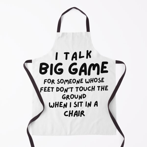 Item preview, I Talk Big Game, Funny Typography designed and sold by RiffRaffGraffix.