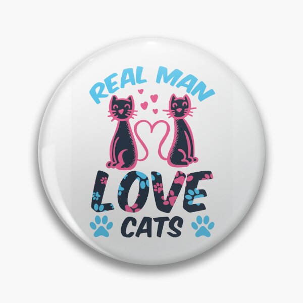 Item preview, Personalized products with Real Man Love Cats designed and sold by ShoppingKazkar.