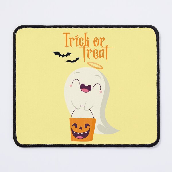 Item preview, Ghost on halloween, Trick or treat in yellow designed and sold by Aleph-Mga.