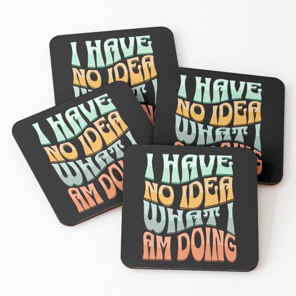 Item preview, I have no idea what I am doing (wavy retro text) designed and sold by Gilby-Designs.