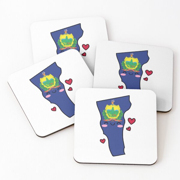 Item preview, Vermont State Flag Map Smile with Love designed and sold by pixelsparkzone.