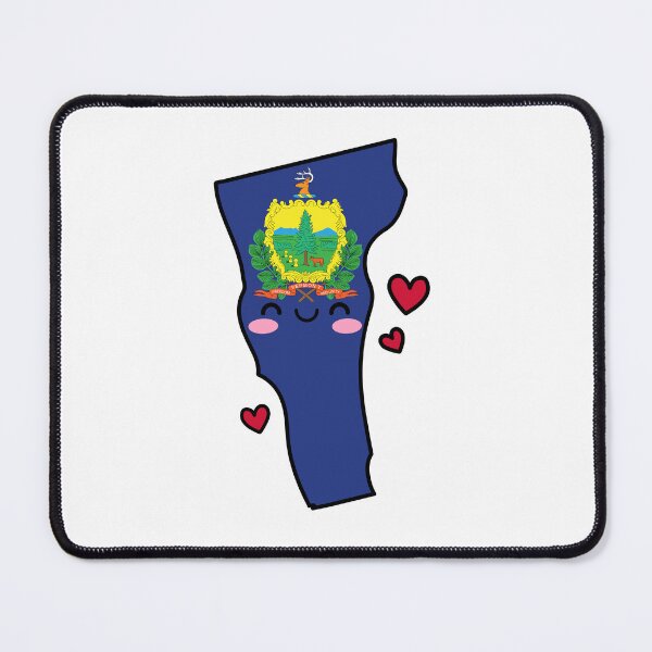 Item preview, Vermont State Flag Map Smile with Love designed and sold by pixelsparkzone.