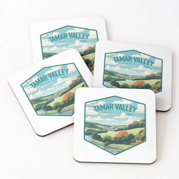 Item preview, Tamar Valley Area of Outstanding Natural Beauty (AONB) United Kingdom 2 - Sticker Series Digital Art | WanderUpNorthCo. designed and sold by WanderUpNorth.