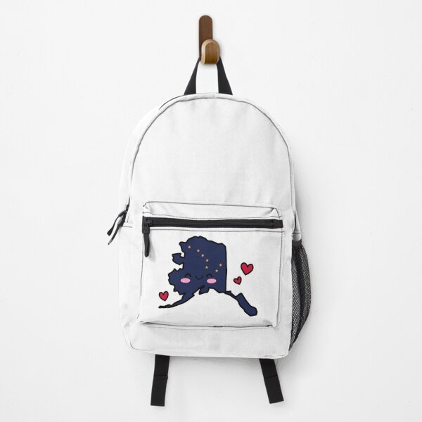 Item preview, Alaska State Flag Map Smile with Love designed and sold by pixelsparkzone.