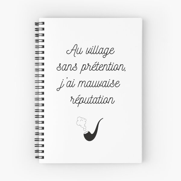 Item preview, Au village sans prétention j'ai mauvaise réputation de Georges Brassens designed and sold by FriskyLama.