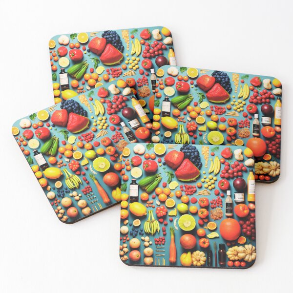 Item preview, Exquisite Fruits in Table Art - Vibrant Kitchen Decor designed and sold by JojoArtEvo.