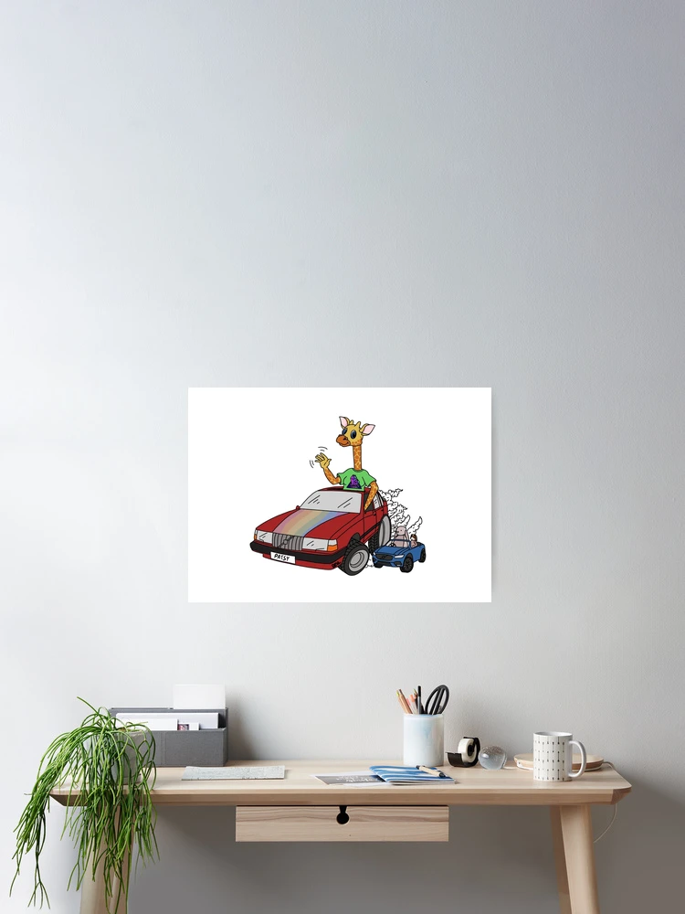 Thumbnail 2 of 3, Poster, Patsy Giraffe designed and sold by DEVL-ART.