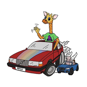Artwork thumbnail, Patsy Giraffe by DEVL-ART