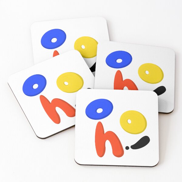 Item preview, Oh Ooh Blue Yellow Red Design by ZeesDesign on Redbubble designed and sold by ZEESDESIGN.