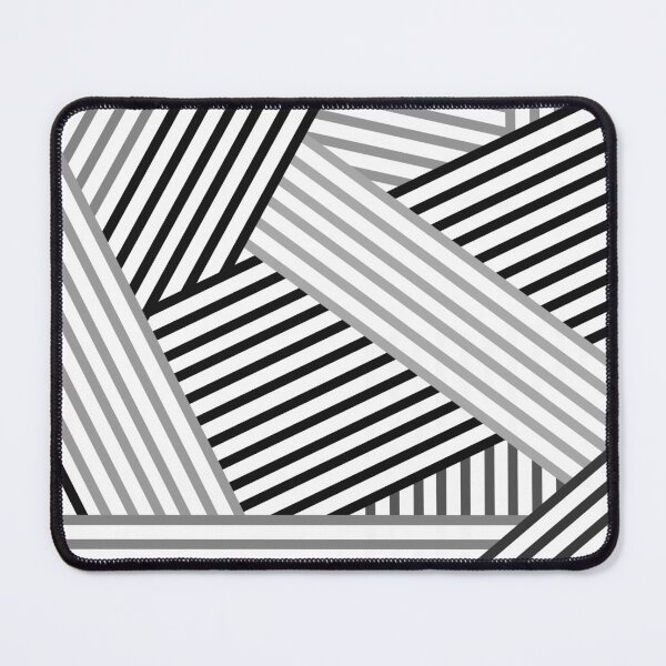 Item preview, White gray striped abstract pattern 2 designed and sold by fuzzyfox.