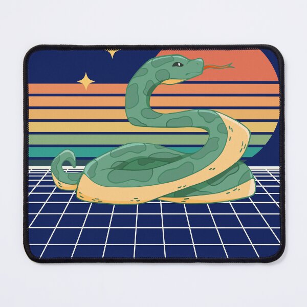 Item preview, Retro Futuristic '80s Florida Sunset Snake designed and sold by crickmonster.