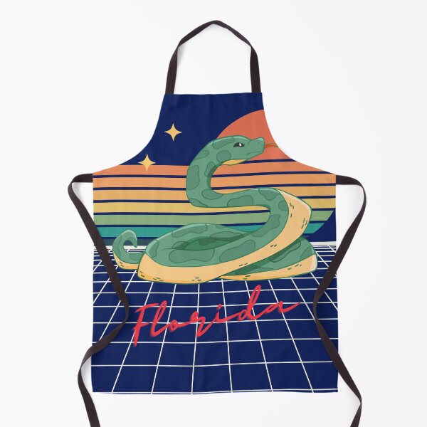Item preview, Retro Futuristic '80s Florida Sunset Snake designed and sold by crickmonster.