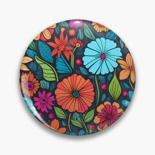 Item preview, Colorful flower pattern designed and sold by MyKaiUS.