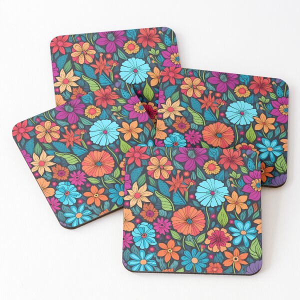 Item preview, Colorful flower pattern designed and sold by MyKaiUS.