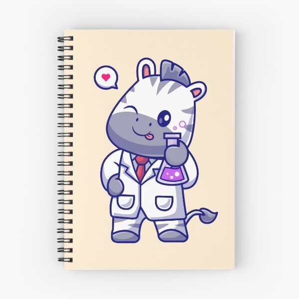 Item preview, Cute Zebra Scientist Cartoon Vector Icon designed and sold by hjian8219.